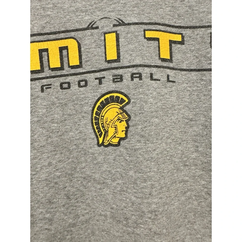 Vintage Nike Amity Football Center Swoosh Gray Men's Hoodie Sz M Pullover